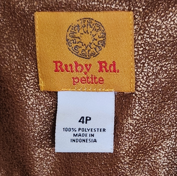 Ruby Rd. Petite Bomber Jacket - Picture 3 of 5